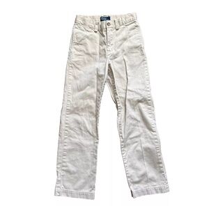 Polo Ralph Lauren Boys Khaki Tan Chino Pants Sz 7 EUC